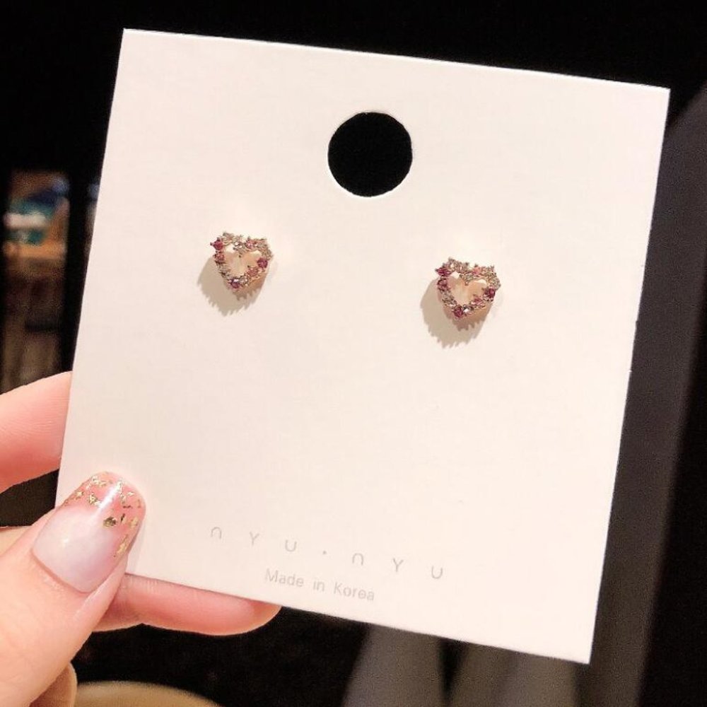 Stud Heart Earrings